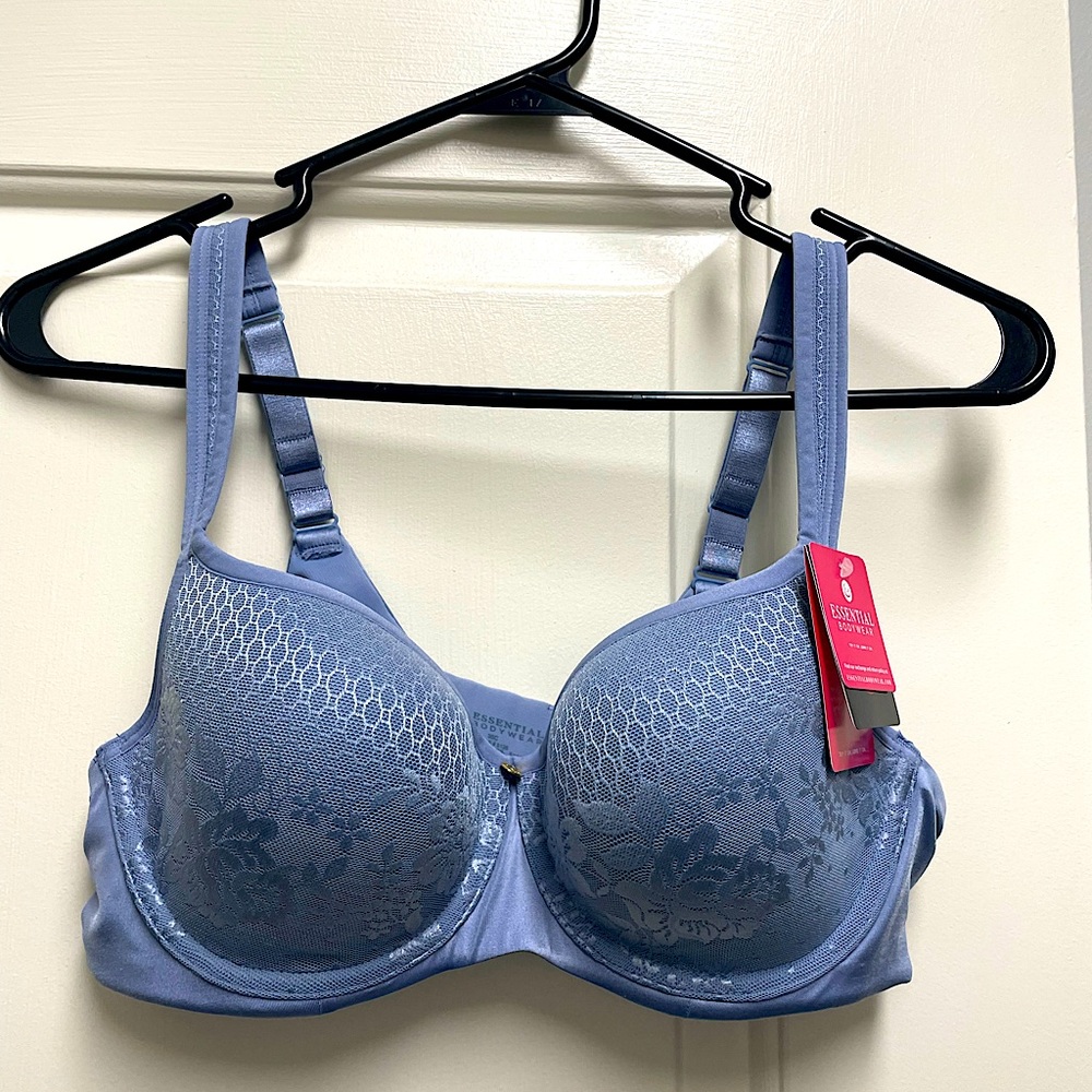 Beautiful blue lace limited edition essential bodywear Abby bra